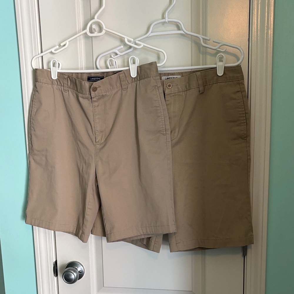 Lands’End Big Boy Khaki Shorts Size 20